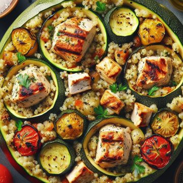 Courgettes Rondes Farcies à la Méditerranéenne