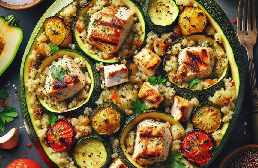 Courgettes Rondes Farcies à la Méditerranéenne