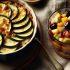 Gratin de Courgettes et Compote Maison aux Fruits d’Été