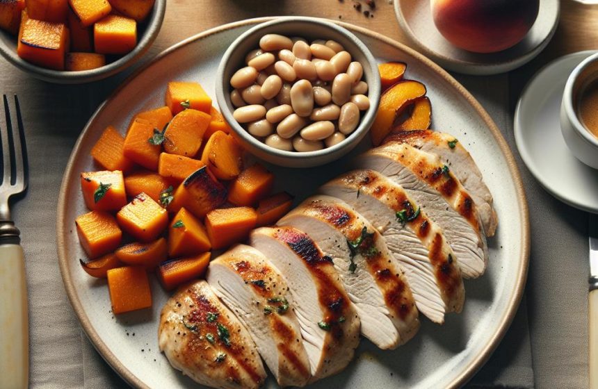 Délice de Poulet aux Haricots Beurre et Patate Douce