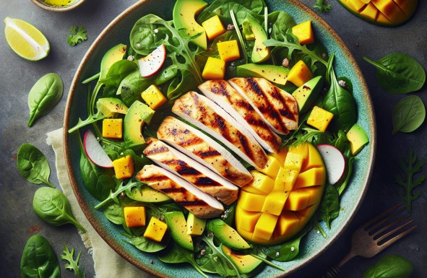 Blanc de Poulet à la Salade de Mangue