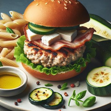 Hamburger Gourmand au Poulet et Fromage de Chèvre