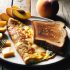 Omelette Savoureuse au Gruyère et Pain Complet avec Pêche Fraîche