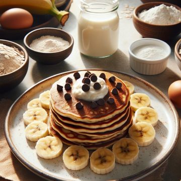 Pancakes Protéinés à la Banane et Chocolat