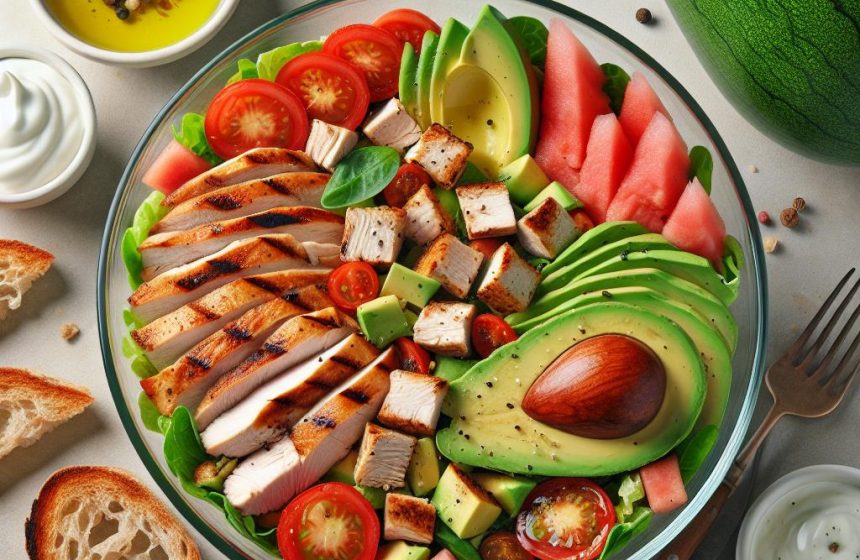 Salade Fraîcheur Avocat-Poulet