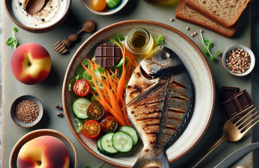 Filet de Dorade au Four avec Pain de Sarrasin et Salade Croquante