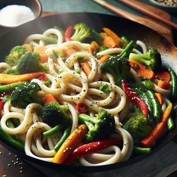 Nouilles Udon au Wok de Légumes Bio Surgelés
