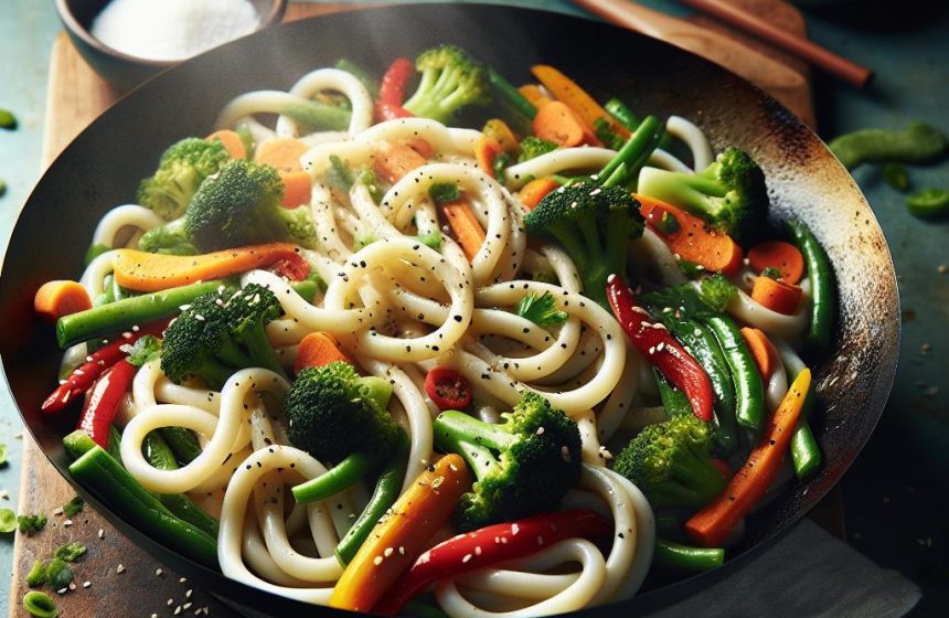 Nouilles Udon au Wok de Légumes Bio Surgelés