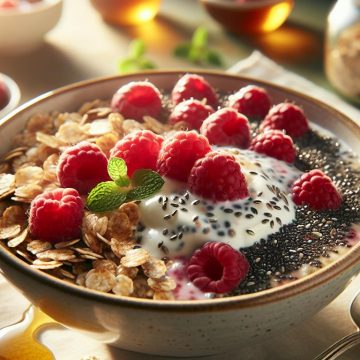Délice Matinal aux Framboises et Graines de Chia