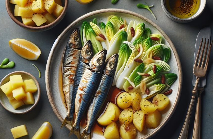 Sardines Savoureuses avec Pommes de Terre Vapeur et Salade d&rsquo;Endives