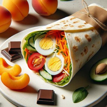 Wrap Gourmand aux Œufs et Abricots