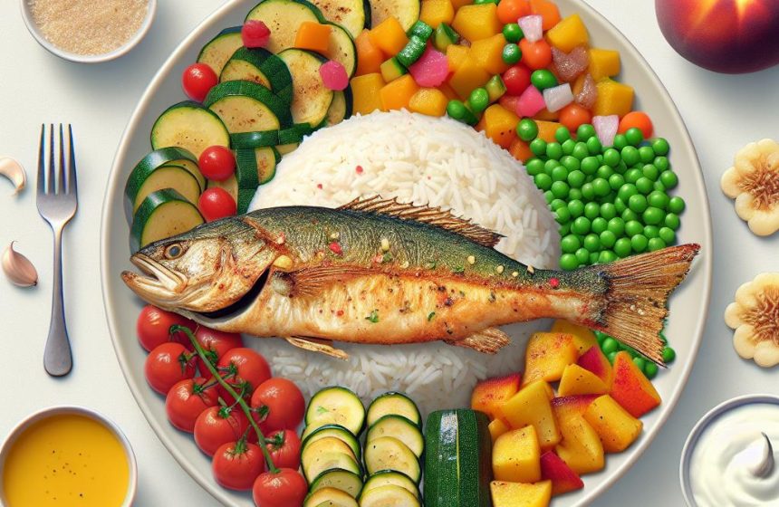 Riz Thaï Salé au Poisson d&rsquo;Alaska et Légumes Colorés