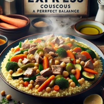 Couscous Express aux Légumes et Viande: Un Équilibre Parfait