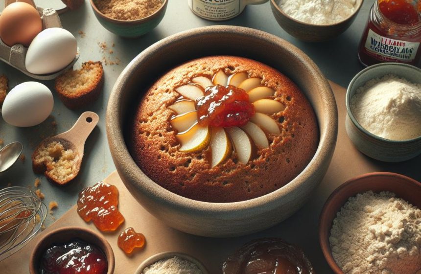 Bowl Cake Gourmand aux Saveurs de Poire et Spéculoos