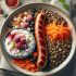 Saucisse aux Lentilles et Carottes Accompagnée de Skyr aux Fruits Rouges