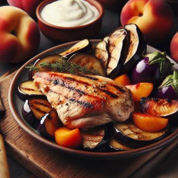 Délice de Poulet aux Aubergines et Fruits Frais