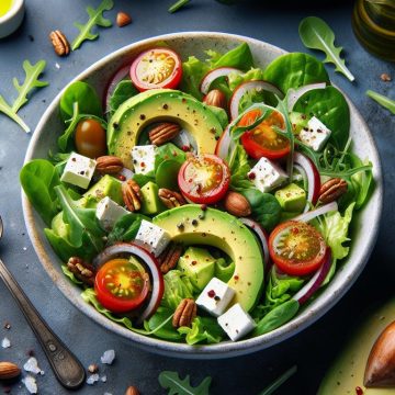 Salade Verte Gourmande à la Vinaigrette d’Échalote