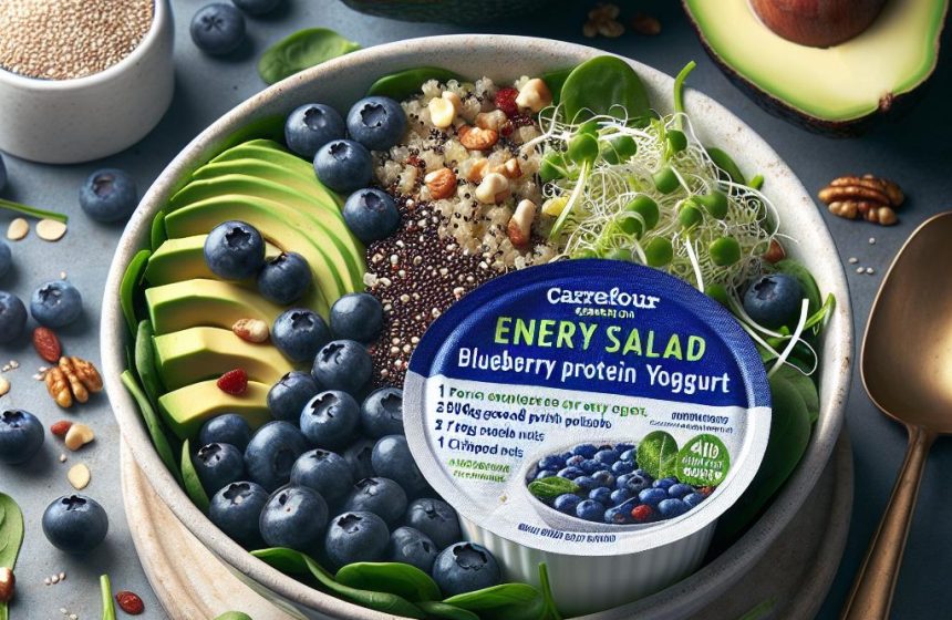 Salade Énergisante au Yaourt Protéiné Myrtille