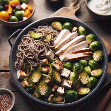 Délice de Poulet Soba aux Choux de Bruxelles