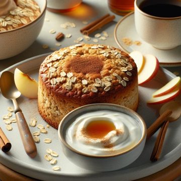 Gâteau Maison aux Flocons d’Avoine et Skyr Vanille