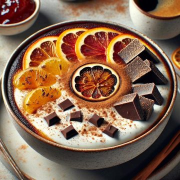 Bowl Cake Skyr et Chocolat Noir aux Saveurs d’Agrumes et Figues