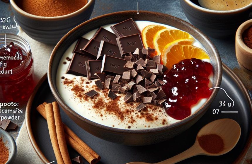 Bowl Cake Gourmand au Skyr et Chocolat Noir