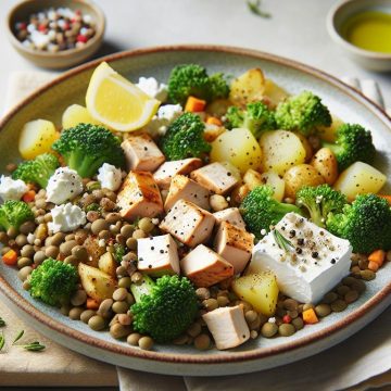 Sauté de Poulet aux Lentilles et Brocolis