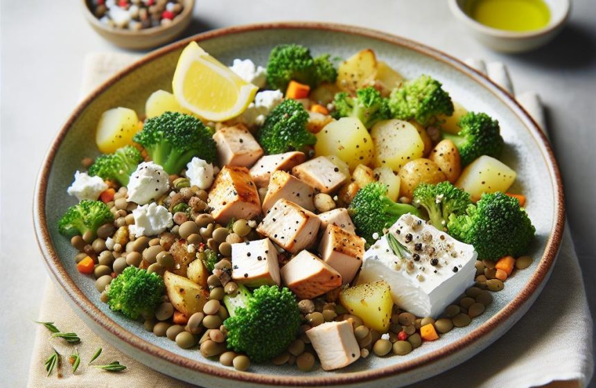 Sauté de Poulet aux Lentilles et Brocolis