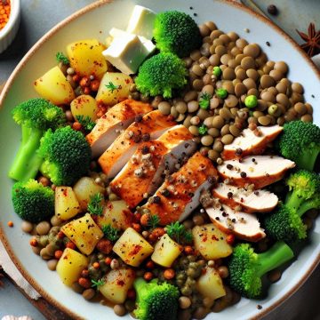 Délice de Poulet aux Lentilles et Brocolis