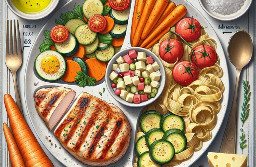 Escalope de Poulet aux Légumes Mijotés et Pâtes