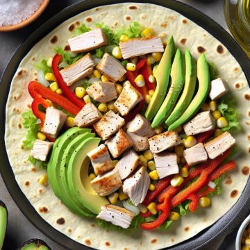 Wrap Délicieux au Poulet et Avocat