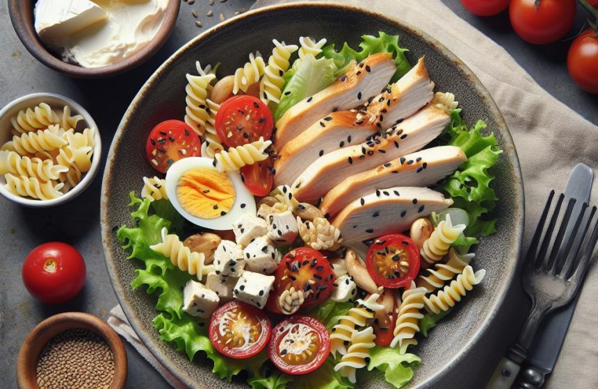 Salade Gourmande au Poulet et Graines de Sésame