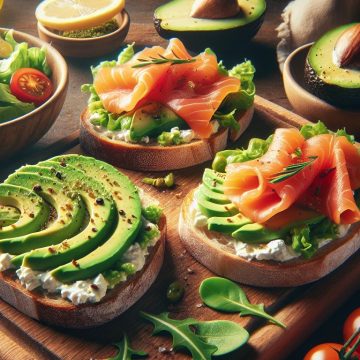 Tartines Gourmandes à l’Avocat et Saumon Fumé