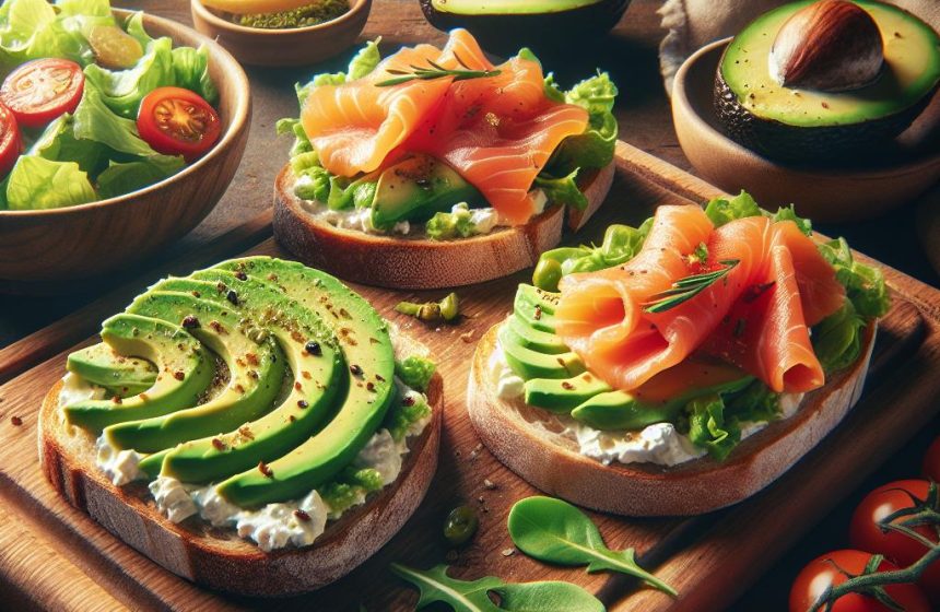 Tartines Gourmandes à l&rsquo;Avocat et Saumon Fumé