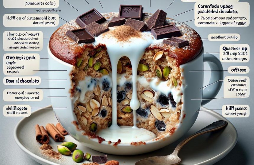 Bowl Cake Maison au Yaourt et Compote Sans Sucre
