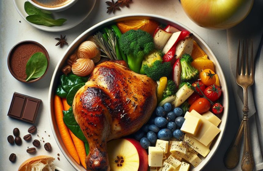 Cuisse de Poulet Braisé et Mélange Gourmand