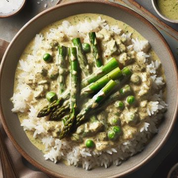 Riz Crémeux au Lait de Coco et Curry Vert