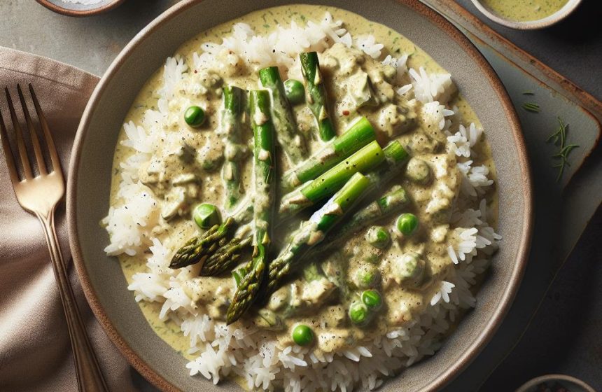 Riz Crémeux au Lait de Coco et Curry Vert