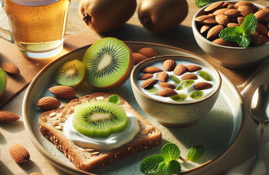 Énergie Matinale aux Kiwis et Amandes