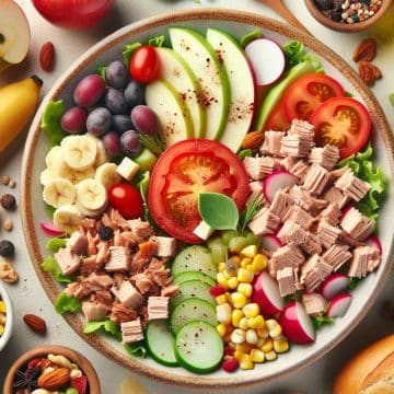 Salade Colorée au Thon et Fruits Gourmands