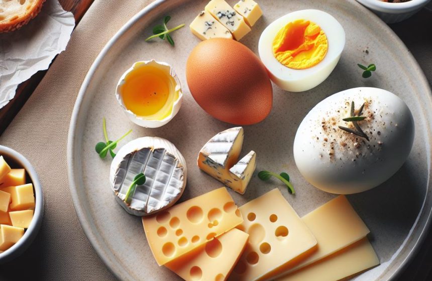 Assiette Gourmande aux Trois Fromages et Œuf Dur