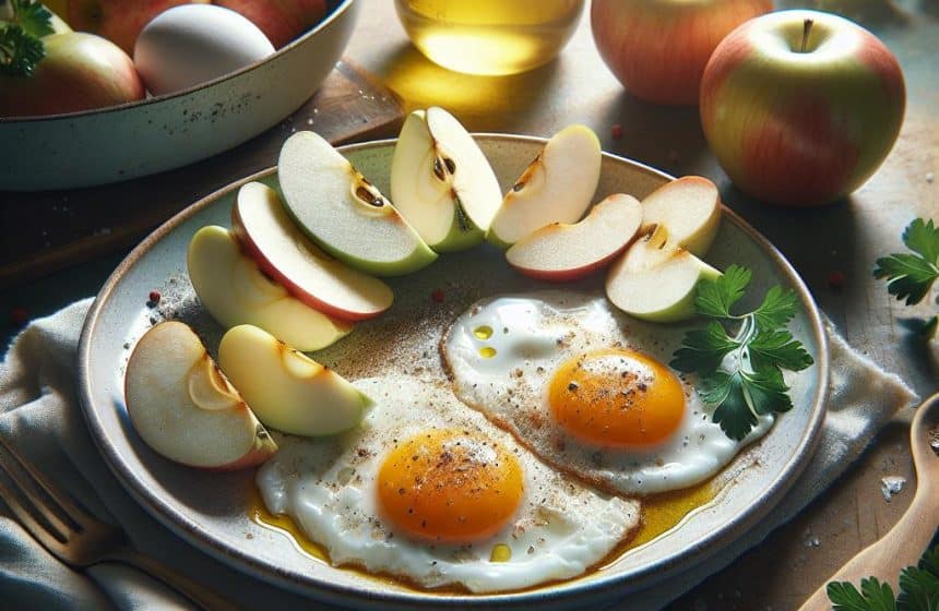 Œufs au Plat Gourmands avec Pomme Croquante