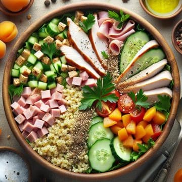 Taboulé au Poulet Rôti et Jambon Fumé