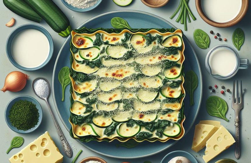 Lasagne aux Épinards et Courgettes
