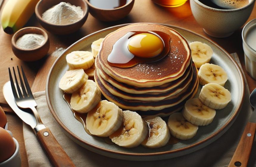 Pancakes Protéinés à la Banane et Vanille