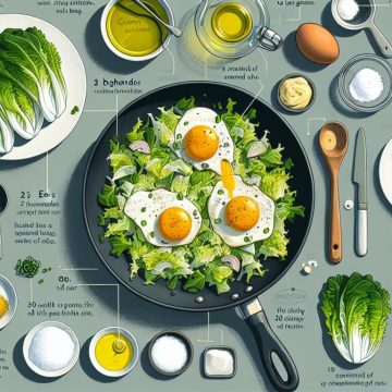 Œufs ensoleillés sur lit de frisée