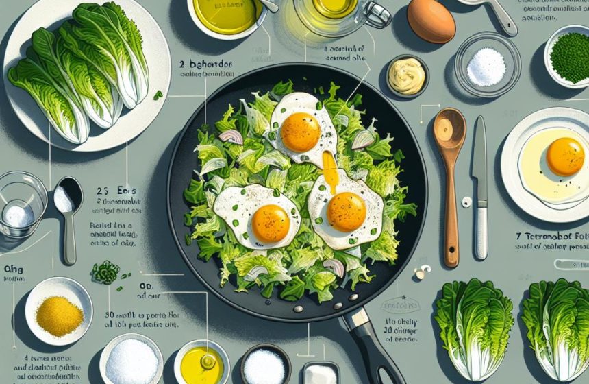 Œufs ensoleillés sur lit de frisée
