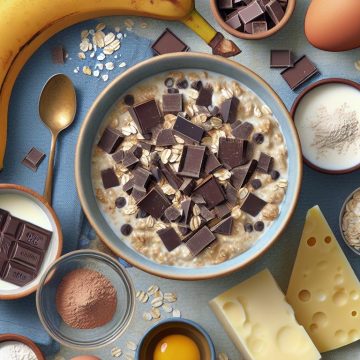 Bowl Cake Banane Chocolat et Flocons d’Avoine