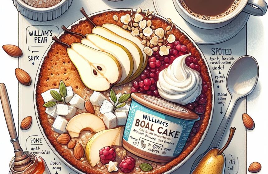 Bowl Cake Énergisant à la Poire et Amlou