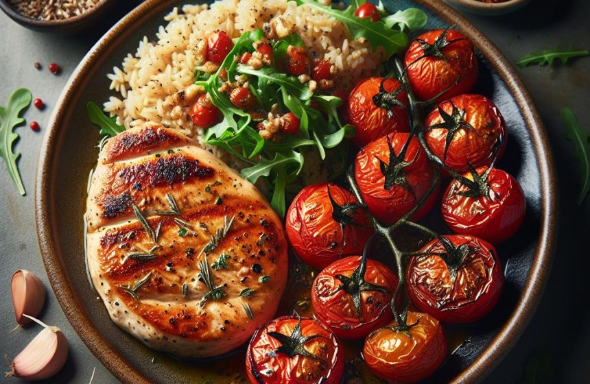 Escalope de Poulet aux Tomates Rôties